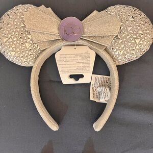 Disney Gold Minnie Mouse Ears with Purple Accent
